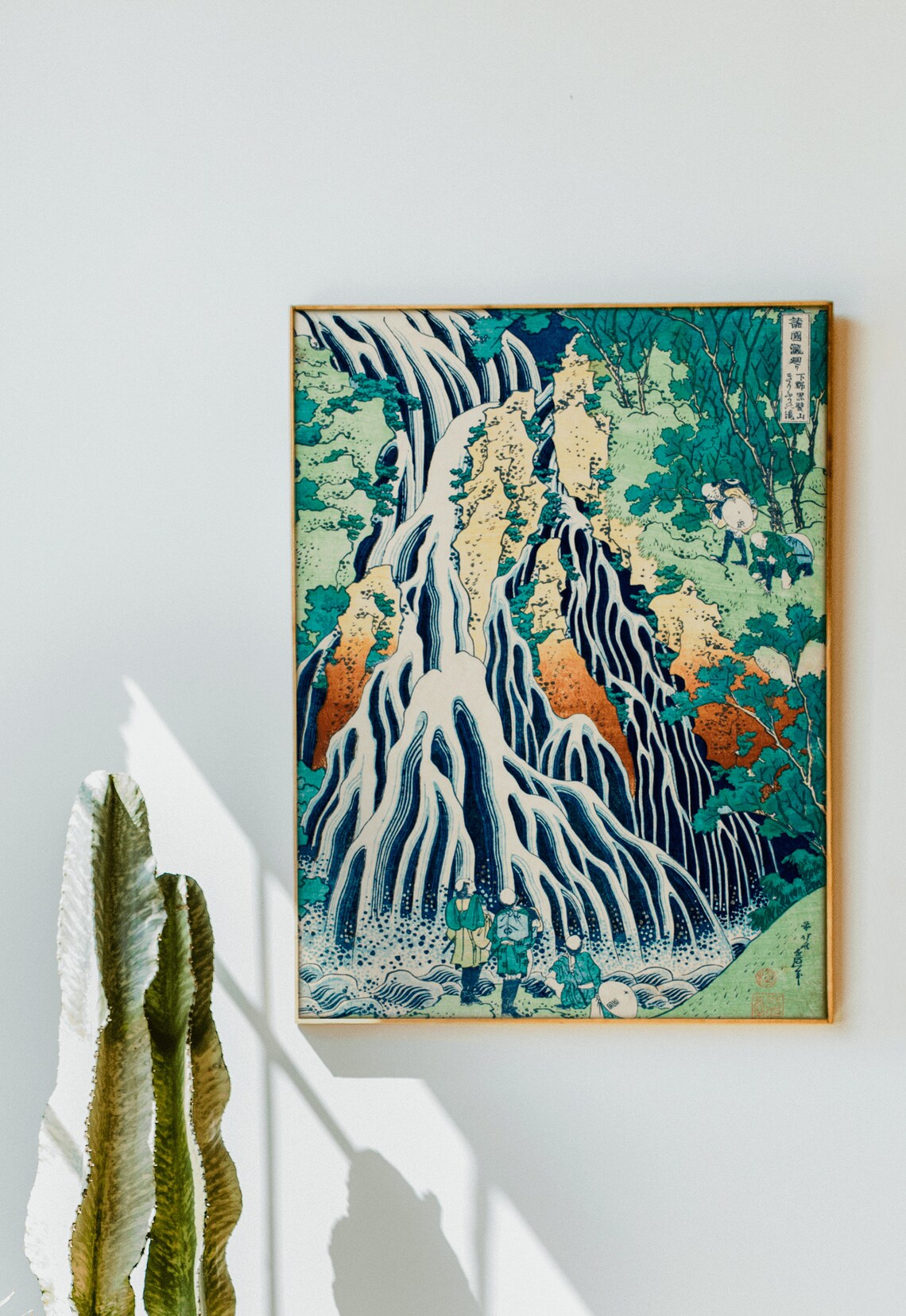 Hokusai Waterfall Japanese Woodblock Nature Art Landscape Poster - Image 2