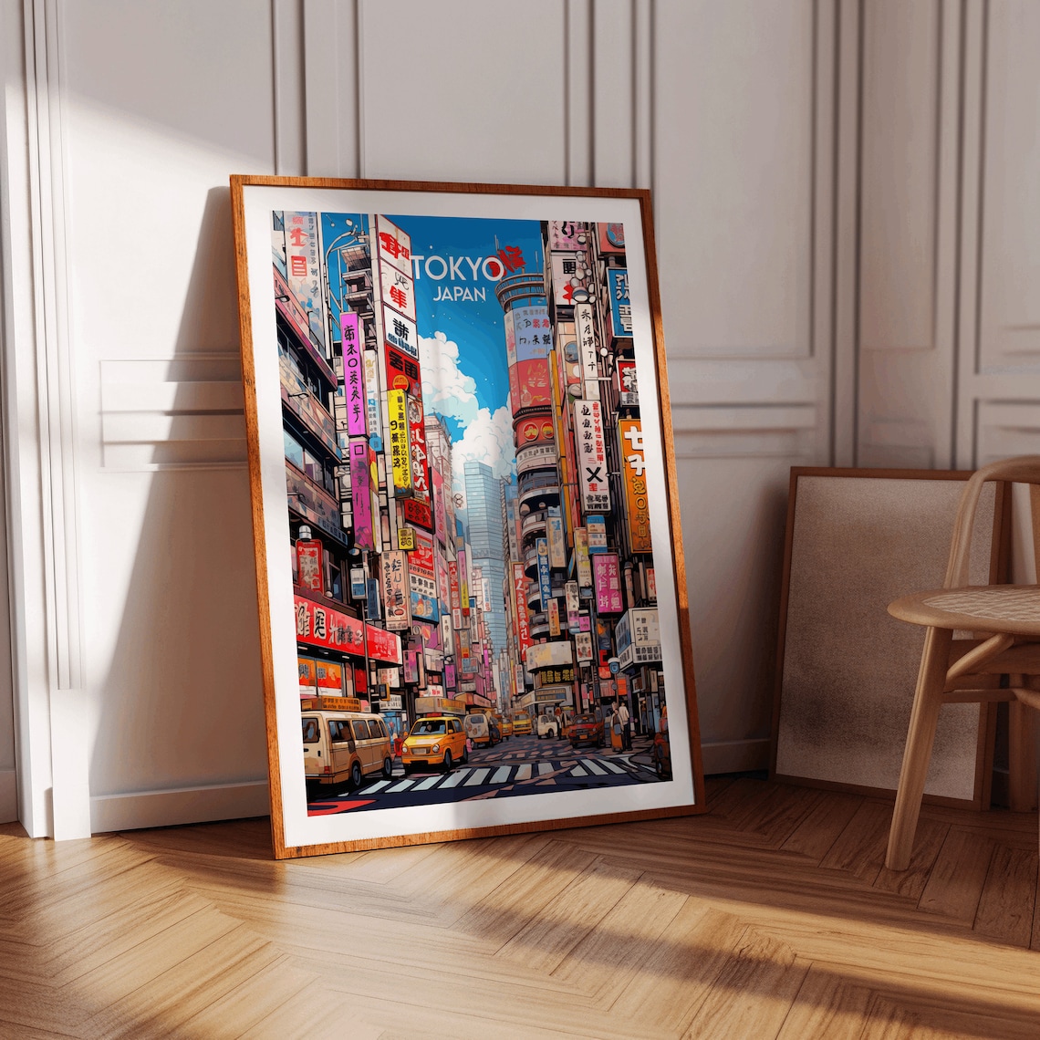 Tokyo Travel Print, Japan Poster for Custom Personalised Gifts - Image 3