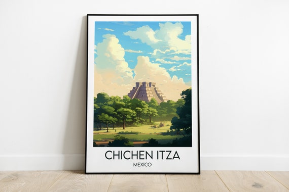 Chichen Itza Custom Personalised Travel Poster