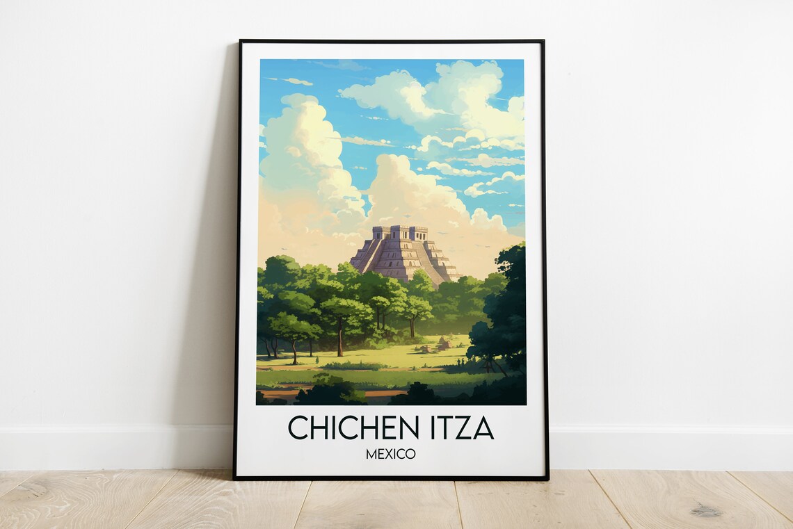 Chichen Itza Custom Personalised Travel Poster