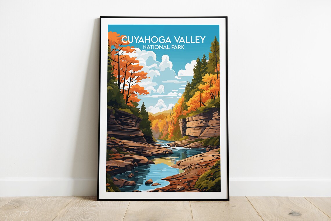 Cuyahoga Valley National Park Travel Poster, United States