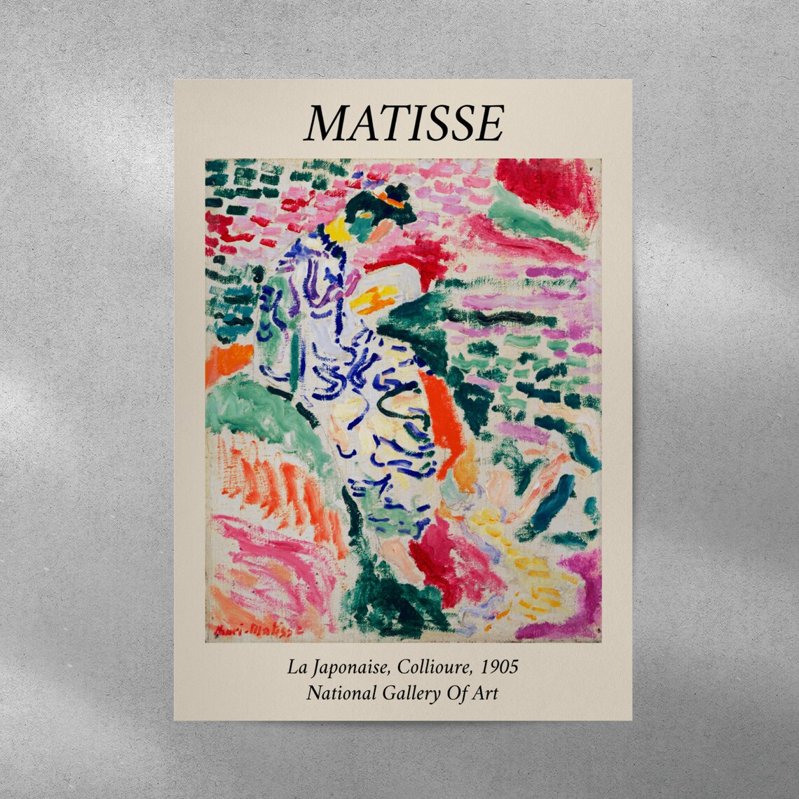 Matisse La Japonaise Collioure 1905 National Gallery of Art Poster - Image 5
