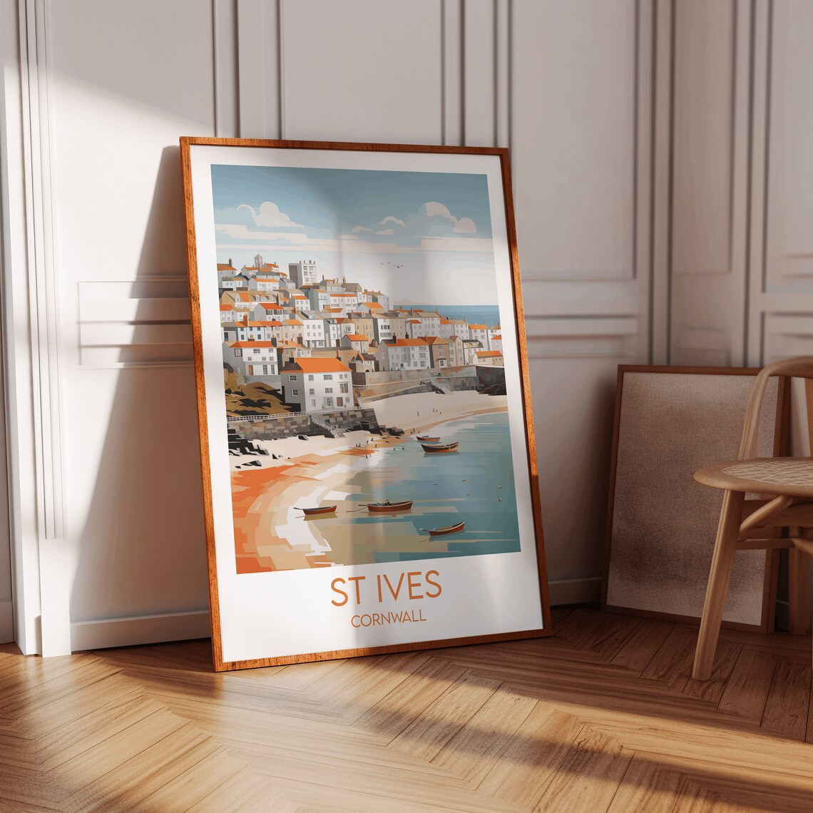 St Ives Travel Poster, Custom Personalised - Image 3