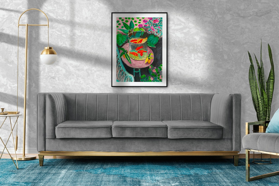 Henri Matisse Le Poisson Rouge Modern Full Bleed Artwork Poster - Image 4