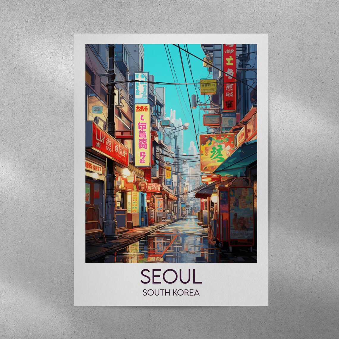 Seoul Travel Poster, South Korea Custom Gift - Image 4