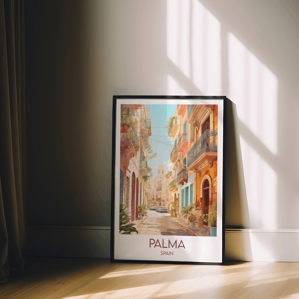 Palma Travel Poster, Spain Custom Personalised Art - Image 2