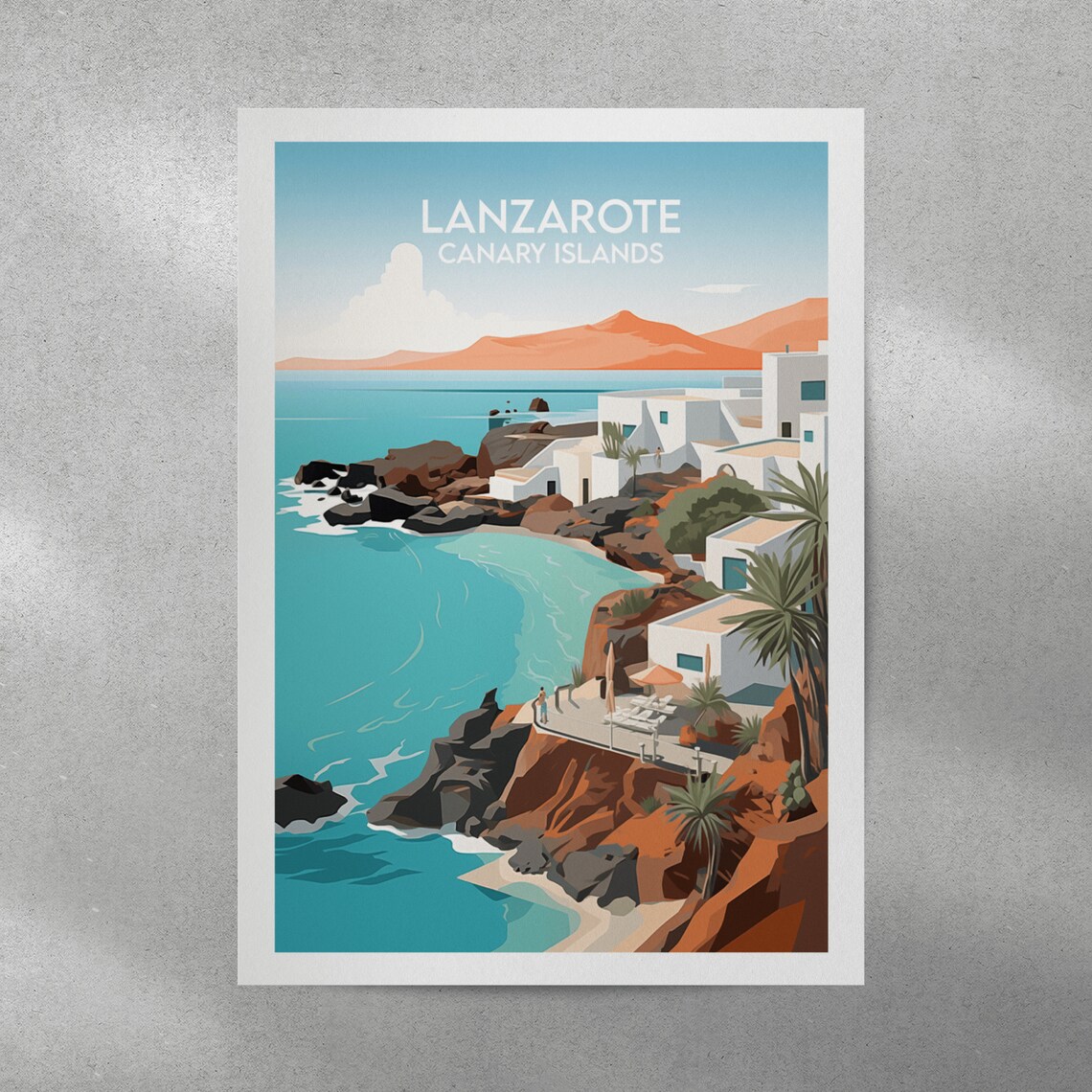 Lanzarote Travel Print, Canary Islands Travel Poster - Image 3