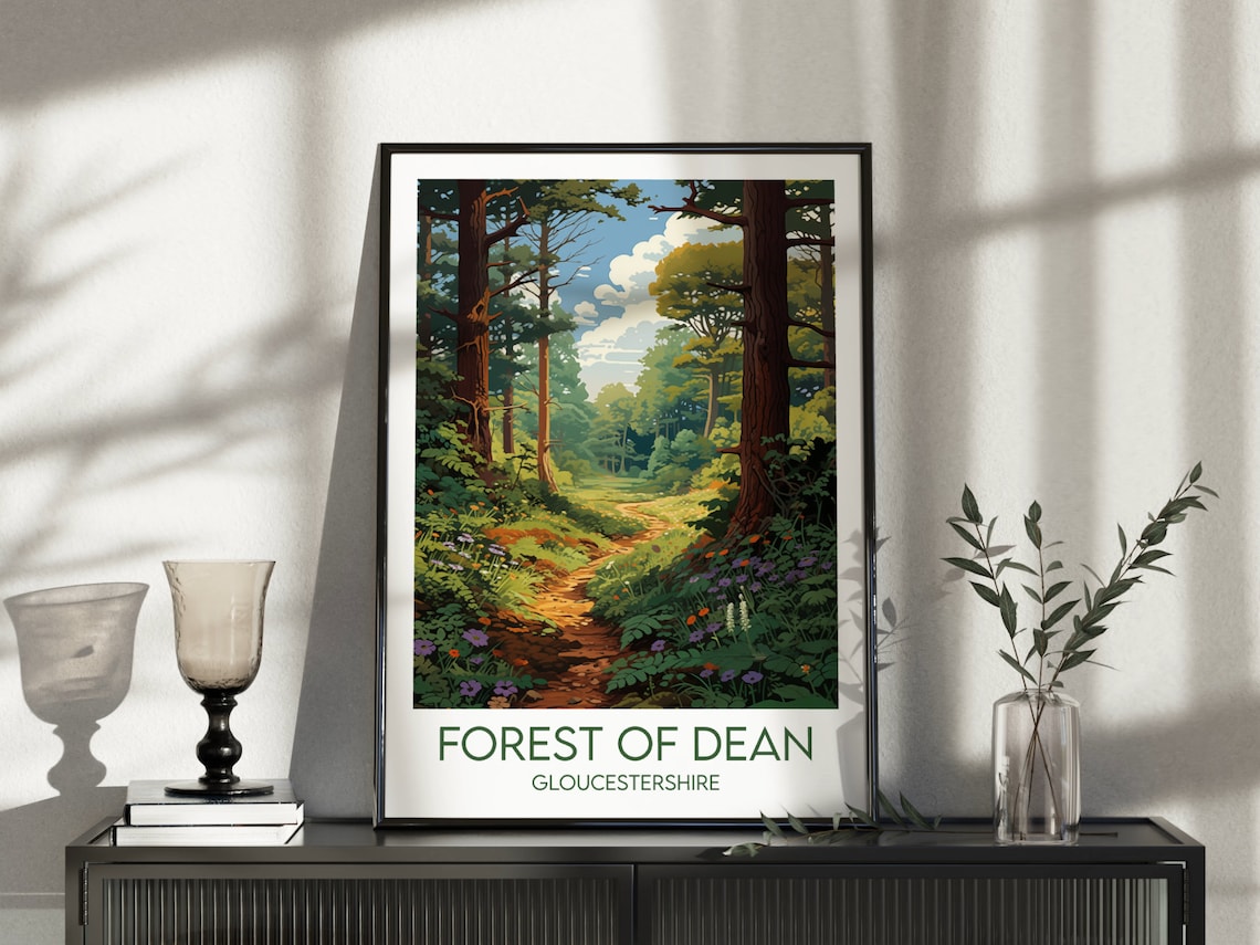 Forest Of Dean Wedding Gift Poster Print - Image 5