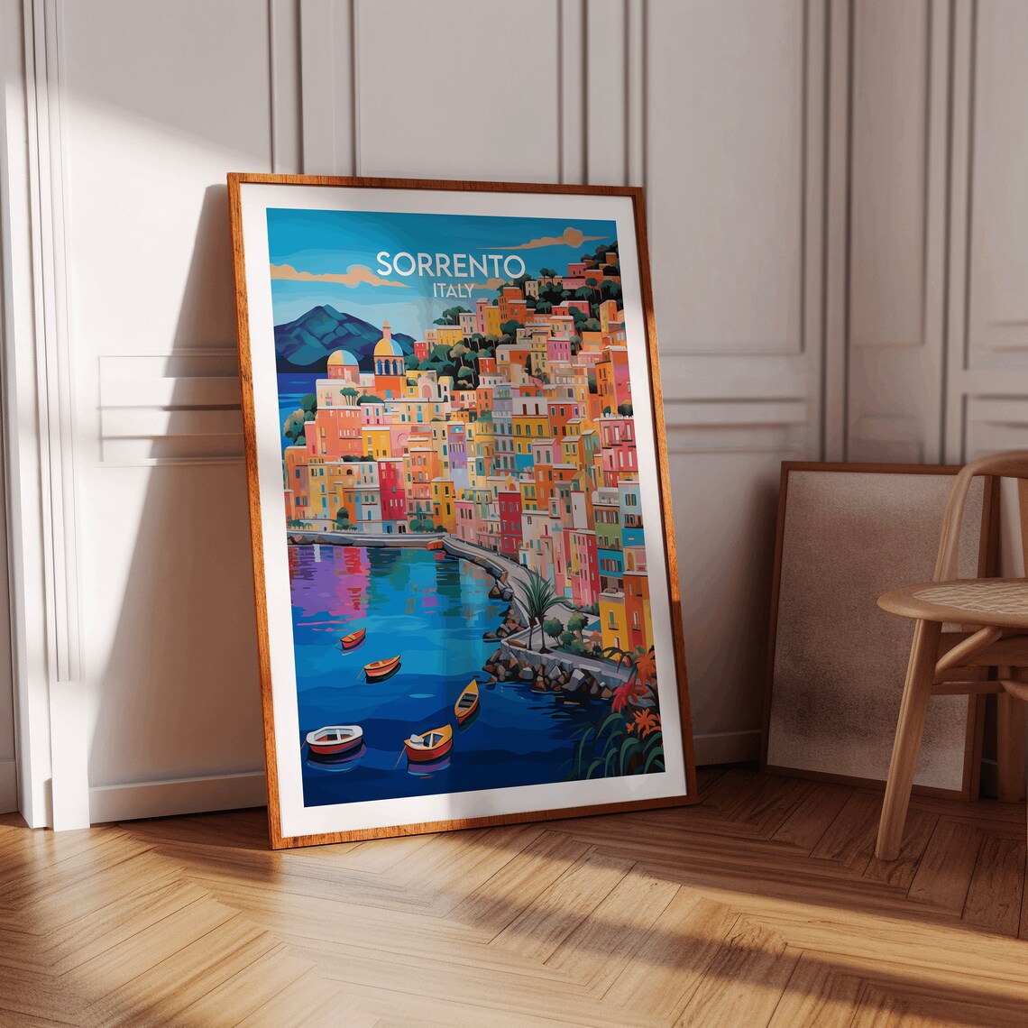 Sorrento Travel Poster, Custom Personalised Gift - Image 3