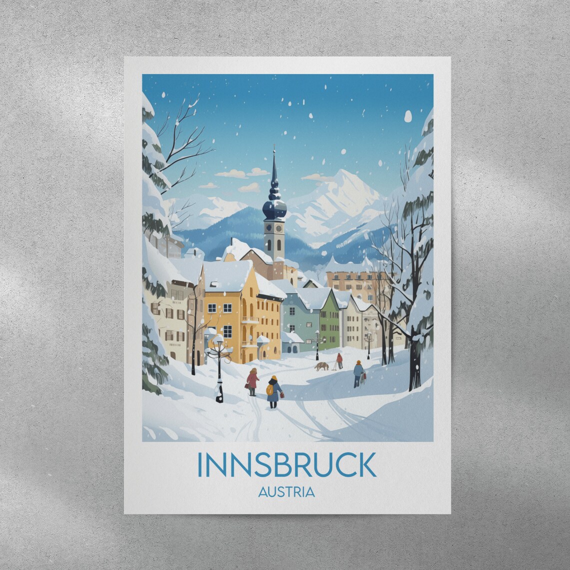 Innsbruck Travel Poster, Austria Travel Print - Image 3
