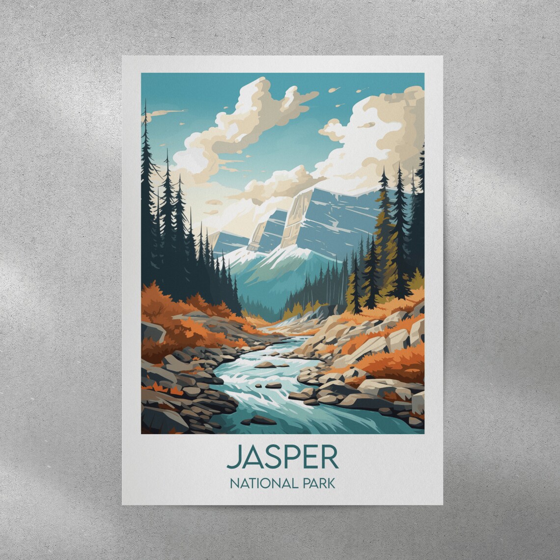 Jasper National Park Travel Poster, Canada - Image 4