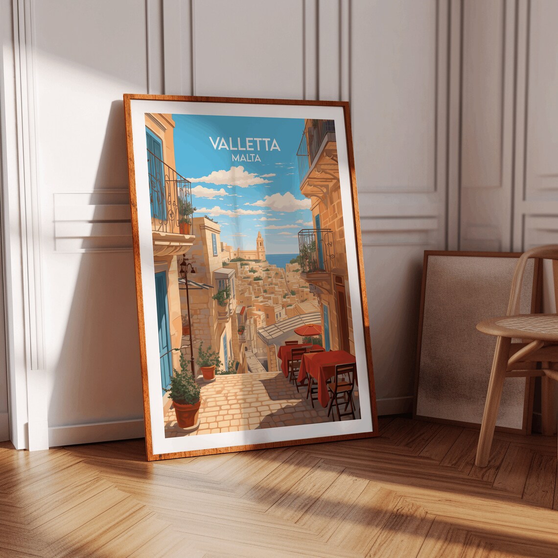 Valletta Travel Poster, Malta Custom Personalised - Image 3