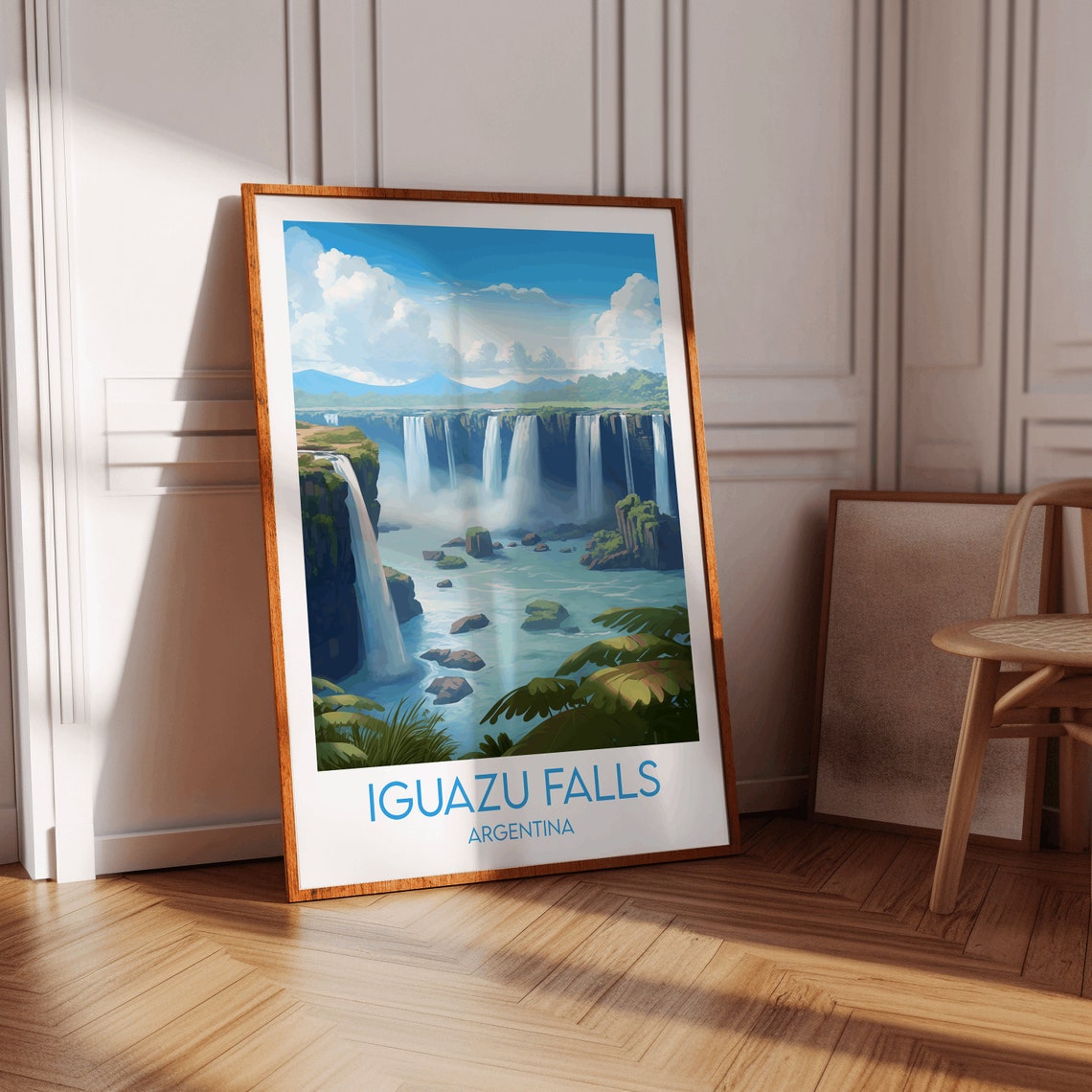 Iguazu Falls Travel Print Argentina Poster Custom Personalised Wedding Birthday Gift - Image 2