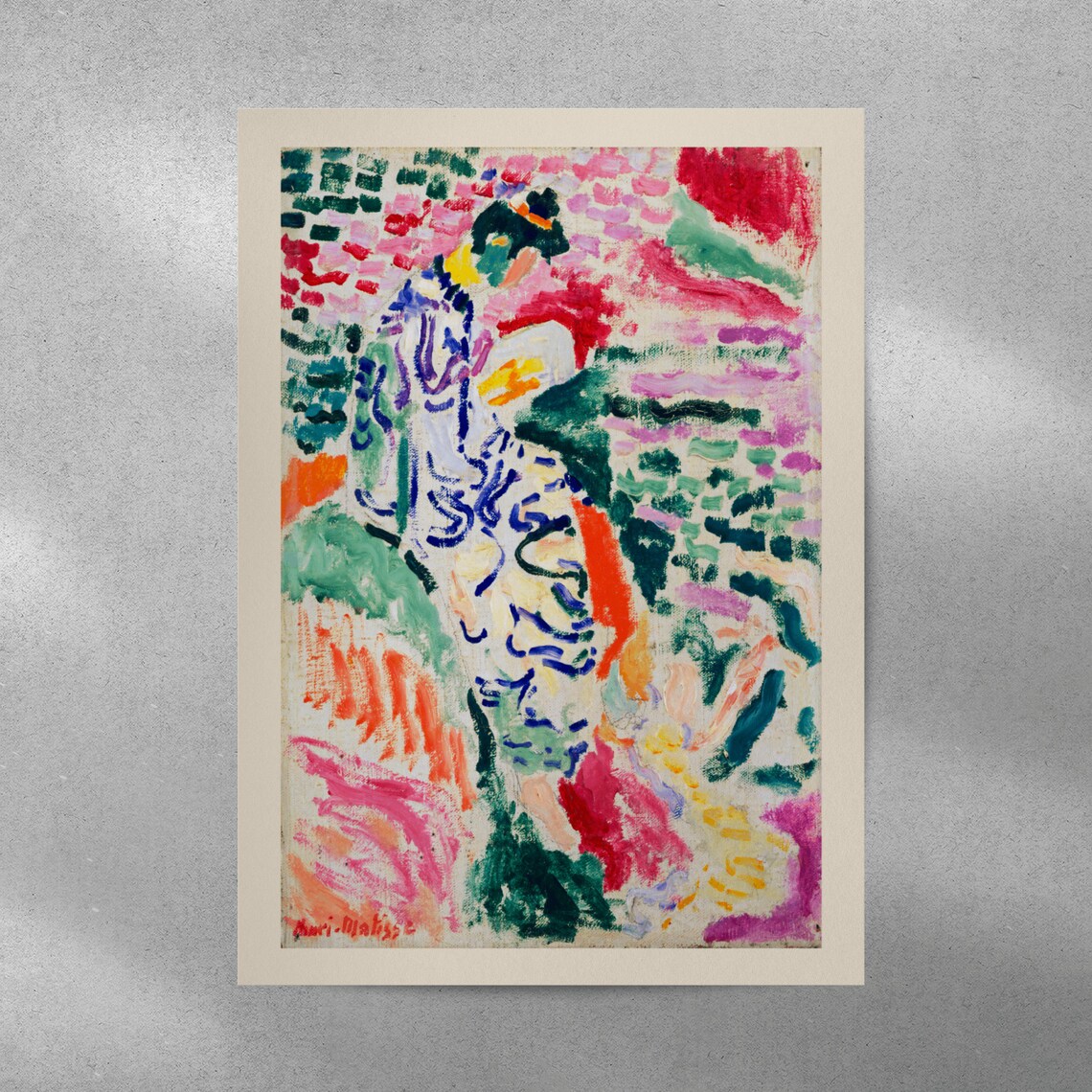 Henri Matisse La Japonaise Woman in Kimono Fauvist Painting Poster - Image 5