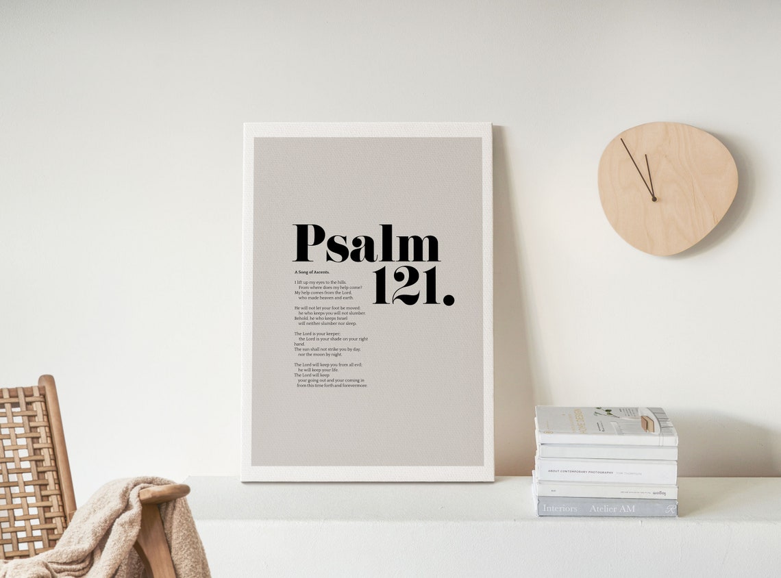 Psalm 125 Full Chapter Bold Typography Bible Verse Poster Home Decor - Image 4