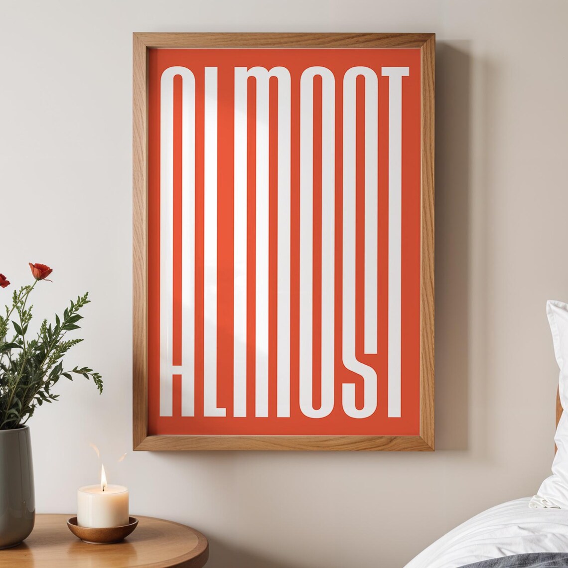 Modern Typography, Bold Minimalist Home Office Decor - Image 2