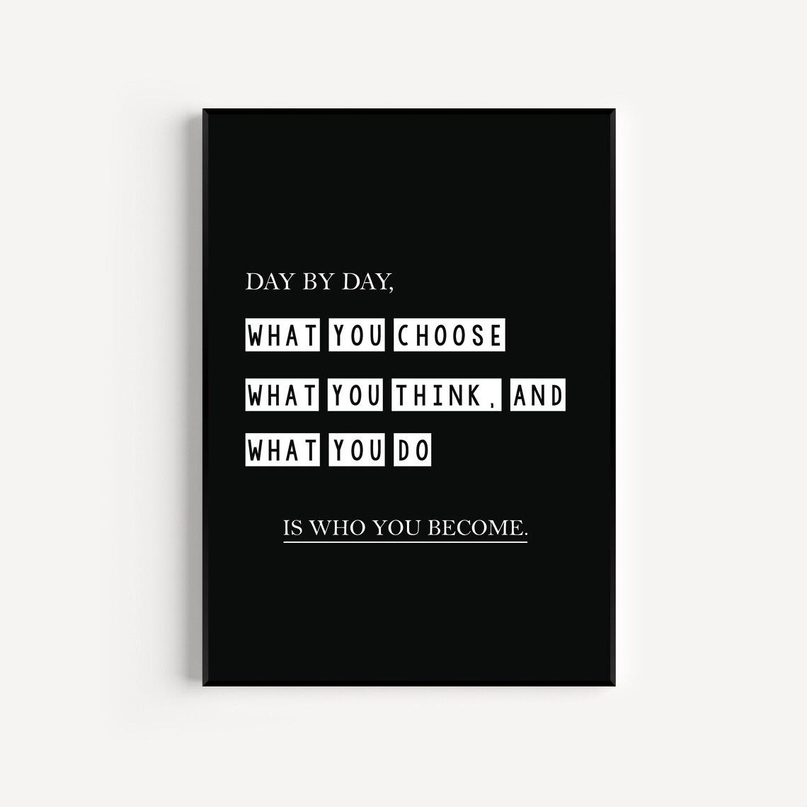 Motivational Quotes Office Wall Art Entrepreneur Boss Gift Gym Home Inspirational Decor
