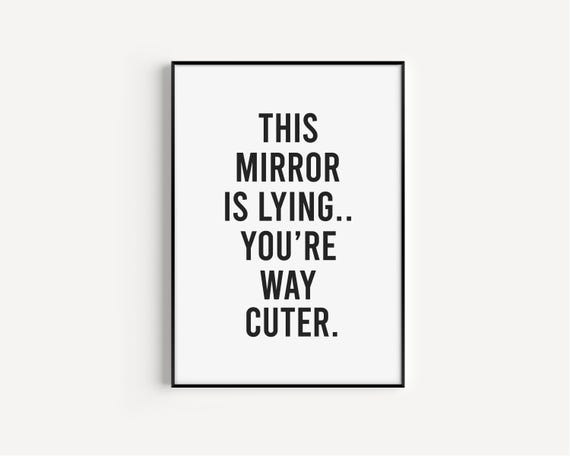 Bathroom Decor Wall Art Guest Funny Quotes Print Minimalist Poster