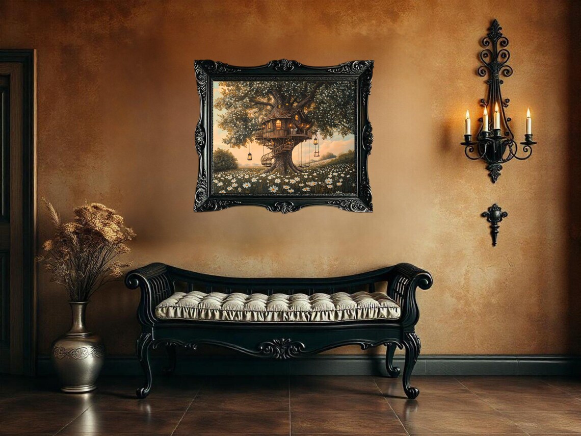 Enchanting Treehouse, Whimsical Fairy Tale Decor - Image 3