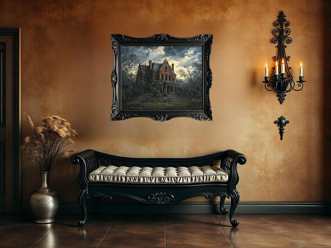 Haunted Mansion - Gothic Architecture Art Print - Image 2