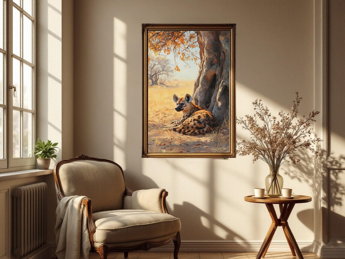 Hyena Safari Wildlife Animal Art Print, African Nature Decor - Image 2