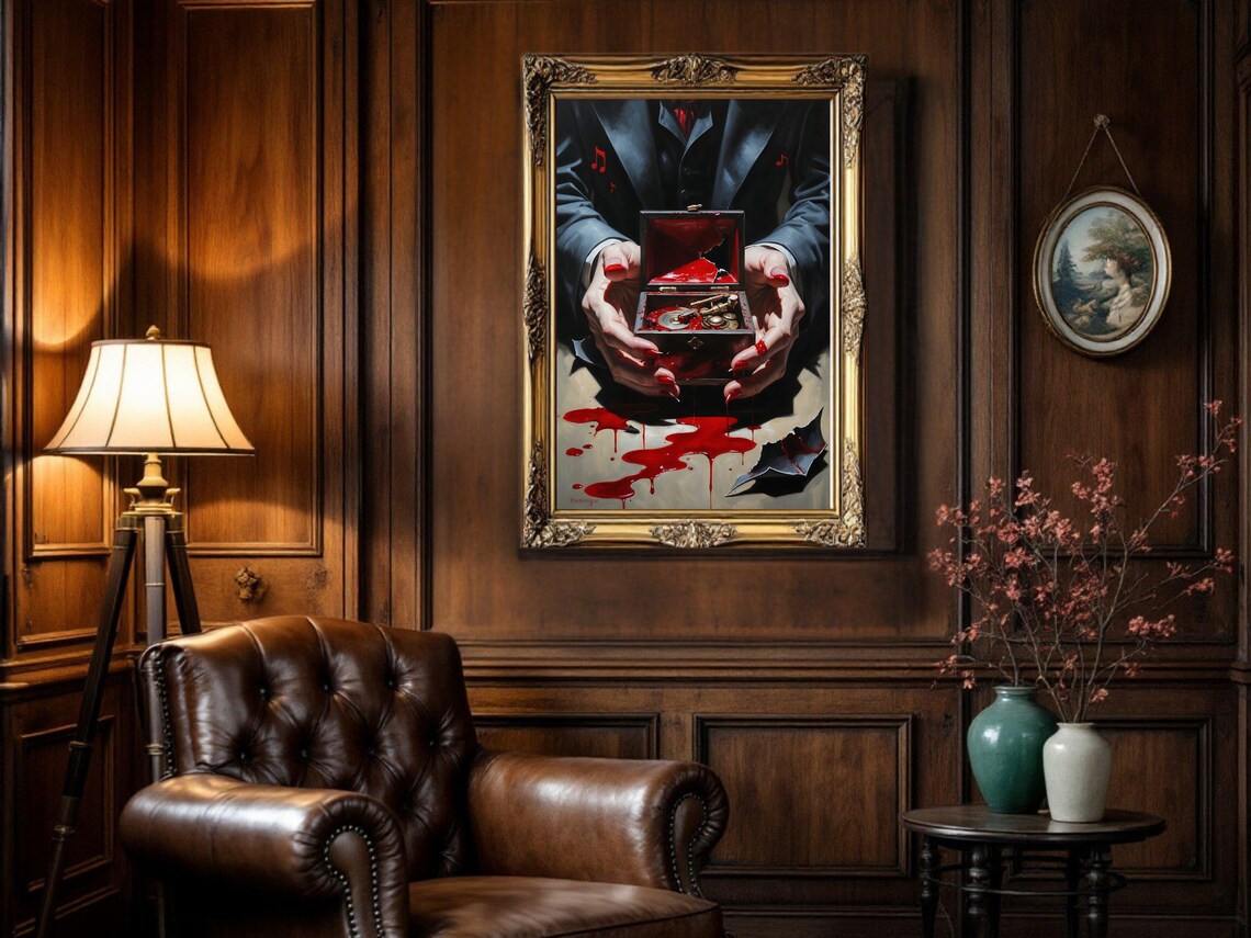 Dark Gothic Music Box, Broken Music Box Art - Image 3
