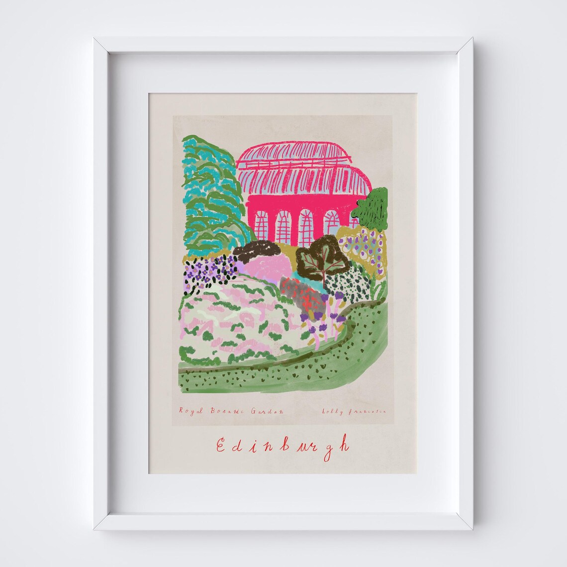 Royal Botanic Garden Edinburgh Art Print, Scotland Landmark