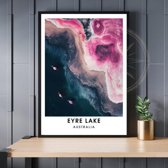 Lake Eyre Poster Australia Print