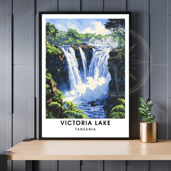 Lake Victoria Poster Tanzania Travel Print