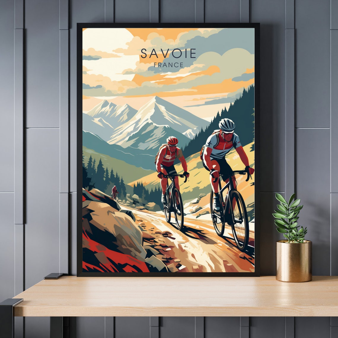 Savoie Poster Mountain Bike Print Biking