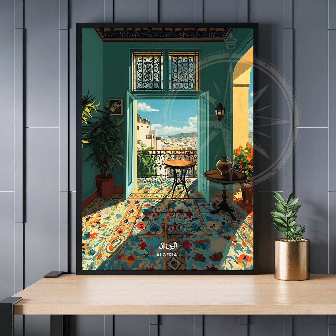 Casbah Poster, Algiers Algeria Travel Poster
