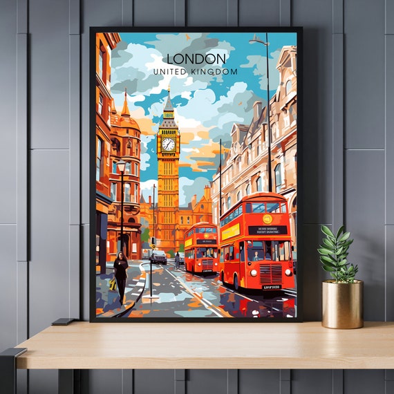 London United Kingdom Travel Poster
