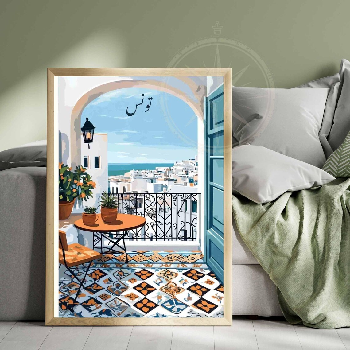 Tunisia Travel Poster, Tunisia Print - Image 3