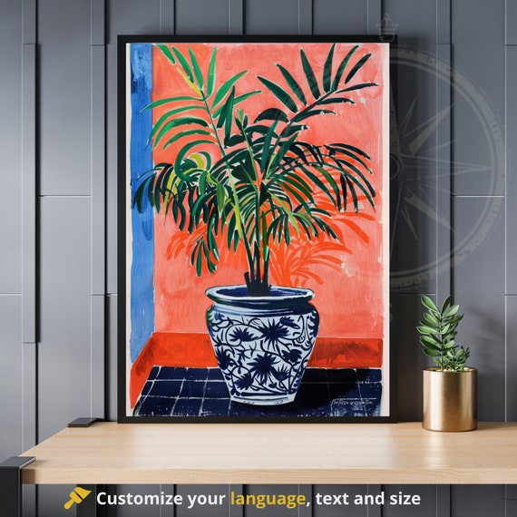 Matisse Print Poster Henri Inspiration Vase And Plant
