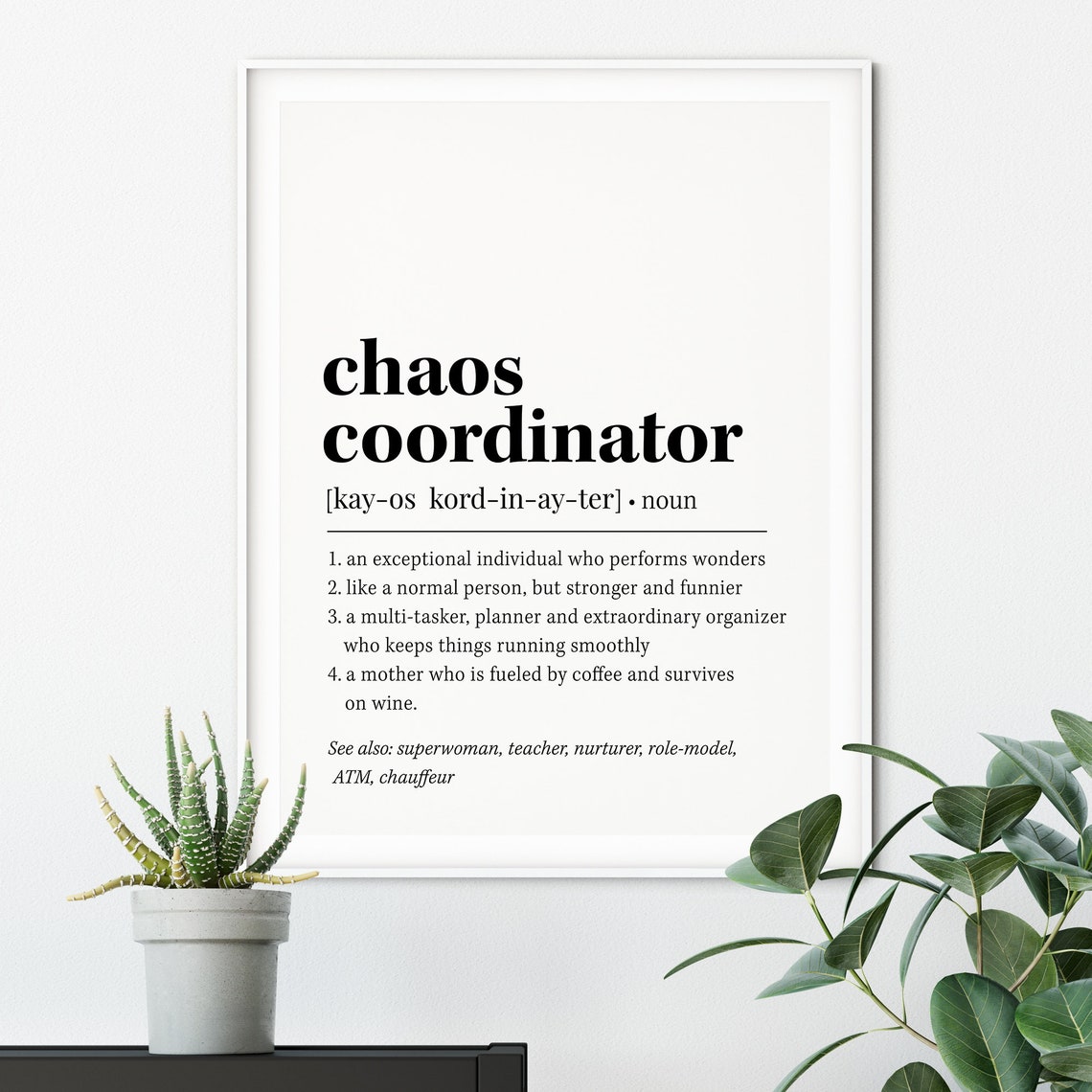 Chaos Coordinator Definition Quote, Funny Gift Print - Image 2