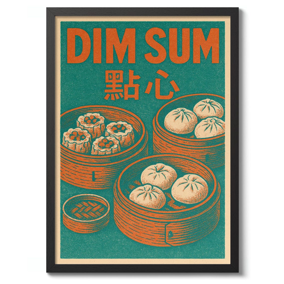 Dim Sum Print Japanese Food Wall Art Kitchen Decor Poster Illustration Gift
