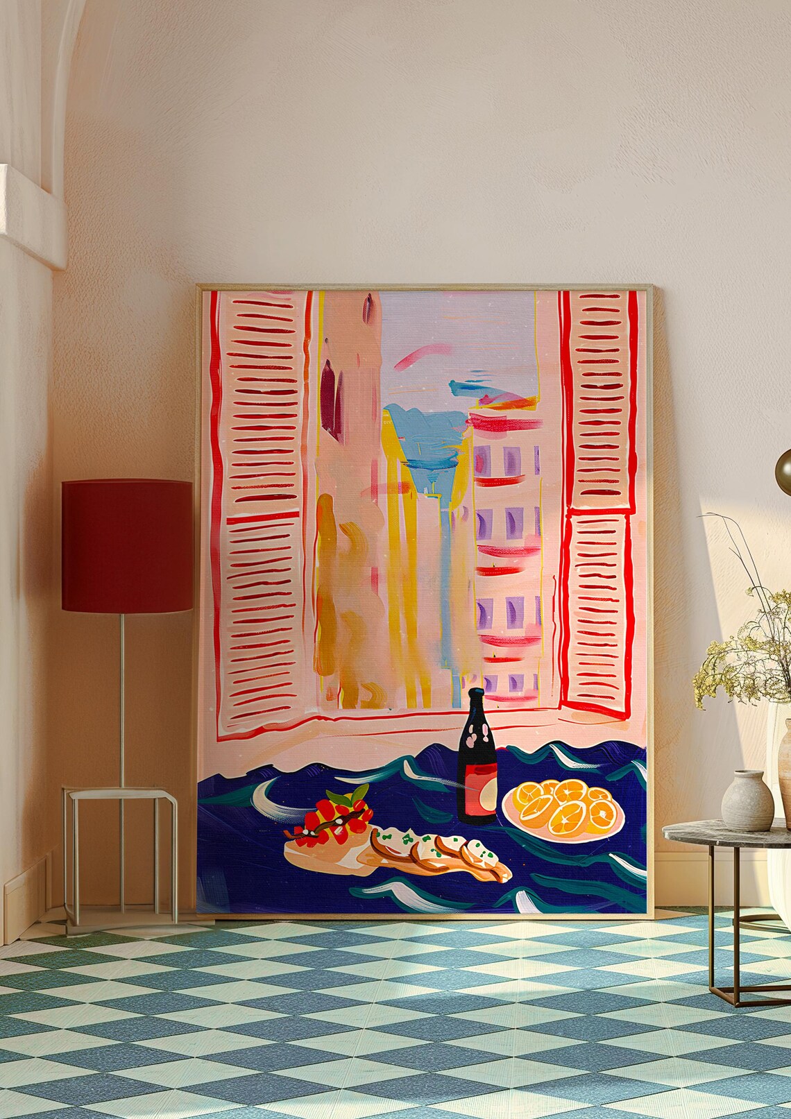 Pink Wall Art Kitchen Wall Decor Trendy Art Prints Dopamine Decor Trippy Poster Matisse Wall Print Summer Poster Maximalist Poster - Image 3