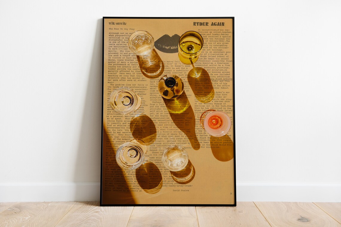 Trippy Typography Vintage Psychedelic Poster Print - Image 3
