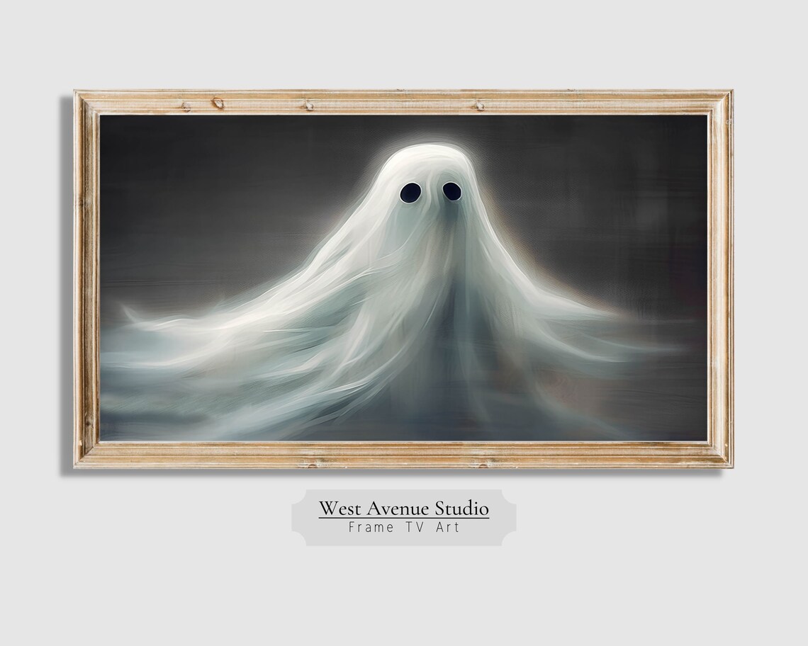 Ethereal Floating Sheet Ghost Wispy White Haunting Spooky Halloween Poster - Image 5
