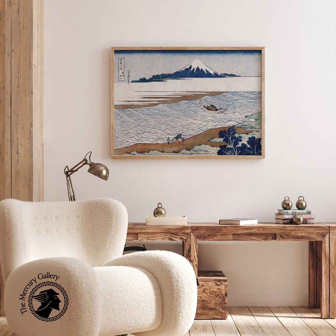 Hokusai Print Japan Wall Art The Jewel River In Musashi Province Ukiyo E Art Japanese Posters Woodblock Print Japanese Decor - Image 5
