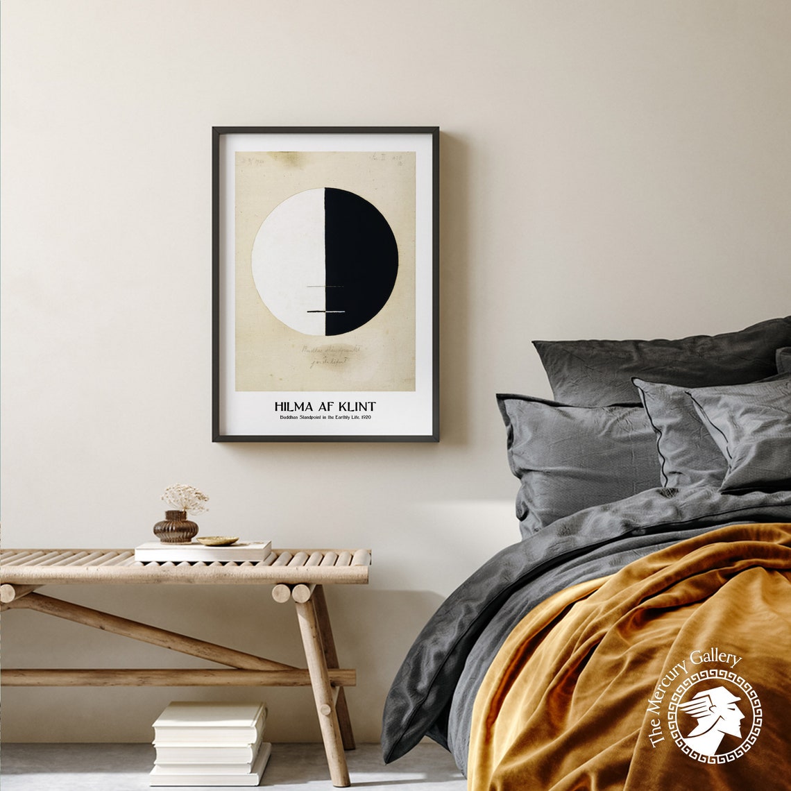 Hilma Af Klint Buddhas Standpoint 1920 Minimalist Circle Art Print - Image 3