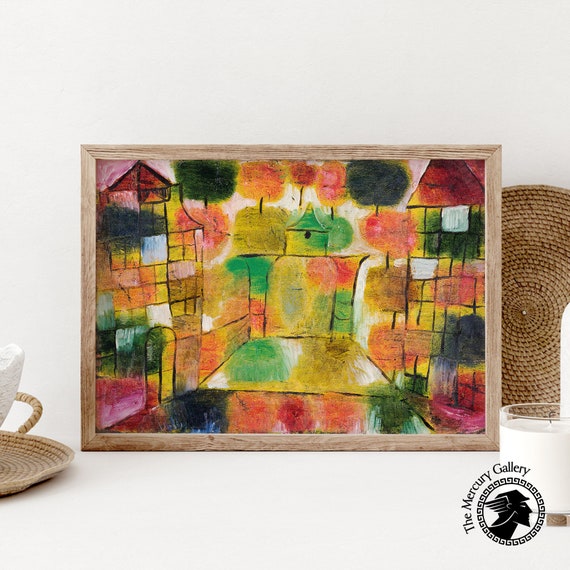 Paul Klee Tree And Architecture Rhythms Art Print