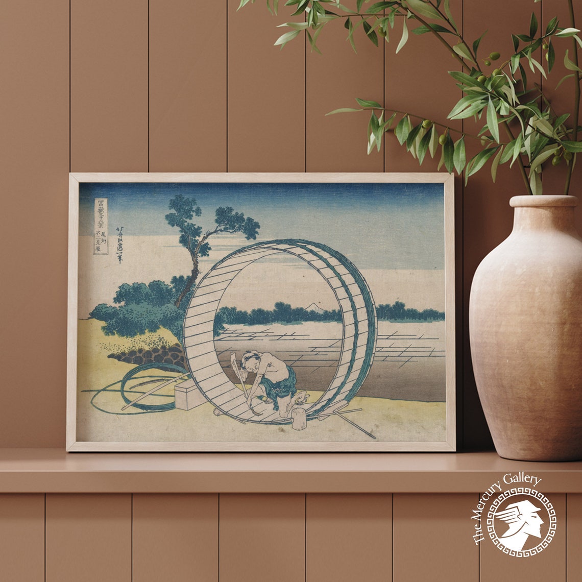 Hokusai Fujimigahara Owari Cooper Barrel Mount Fuji Woodblock Poster - Image 5
