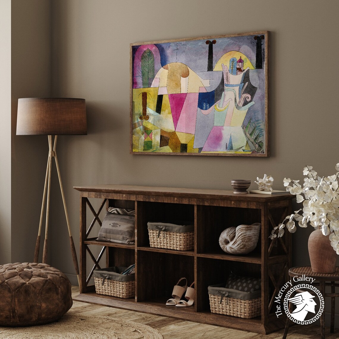 Paul Klee Black Columns In A Landscape Art Print - Image 3