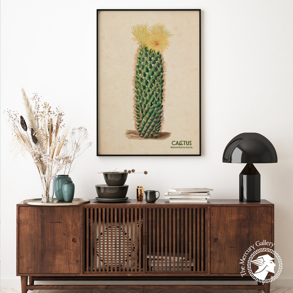 Vintage Cactus Print, Arizona Botanical Art - Image 5