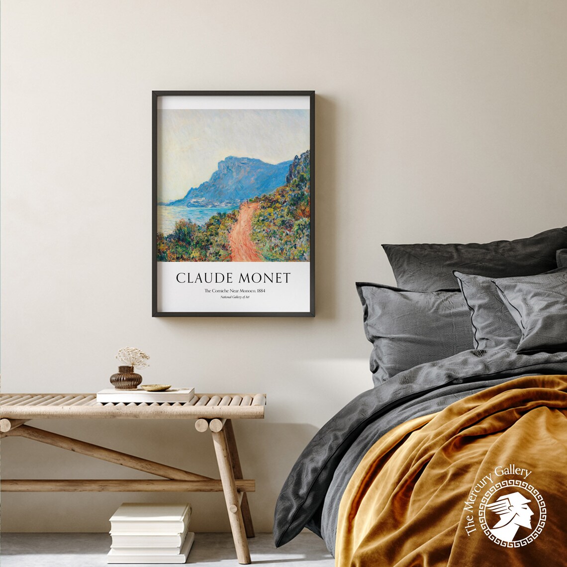 Claude Monet The Corniche Near Monaco Riviera Coastal Landscape Poster - Image 3