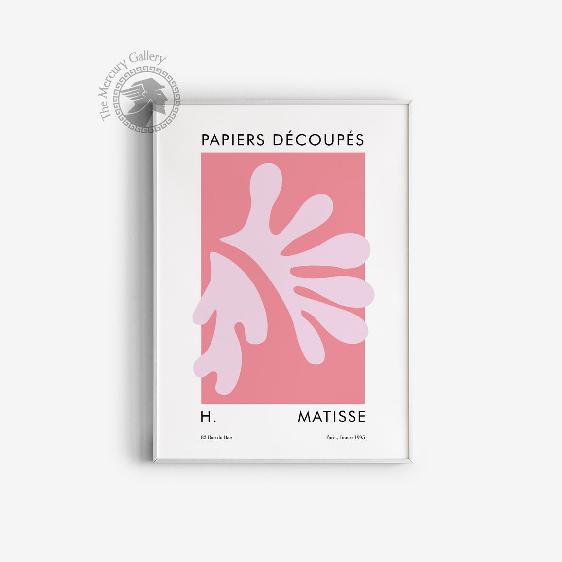 Matisse Pink Leaf Poster Matisse Exhibition Poster Above Bed Matisse Abstract Wall Decor - Image 4