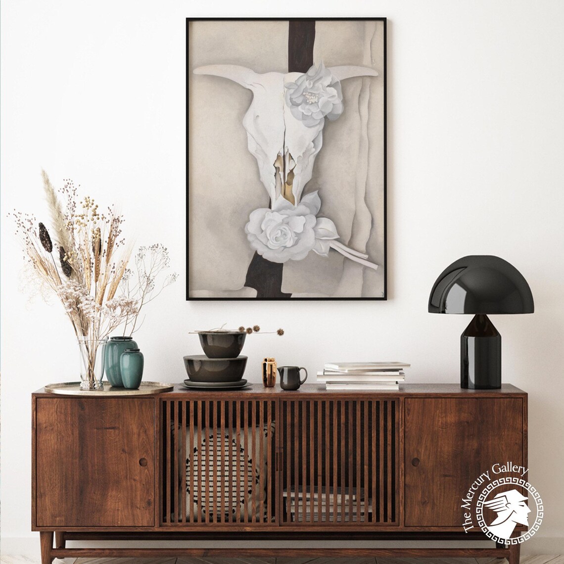 Cow Skull With Calico Roses, Georgia O'Keeffe Print - Image 6