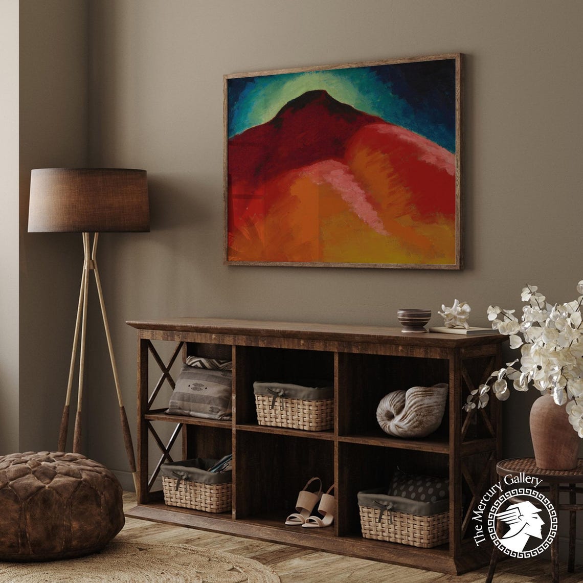 Georgia O'Keeffe No 22 Special Red Peak Abstract Landscape Print - Image 2