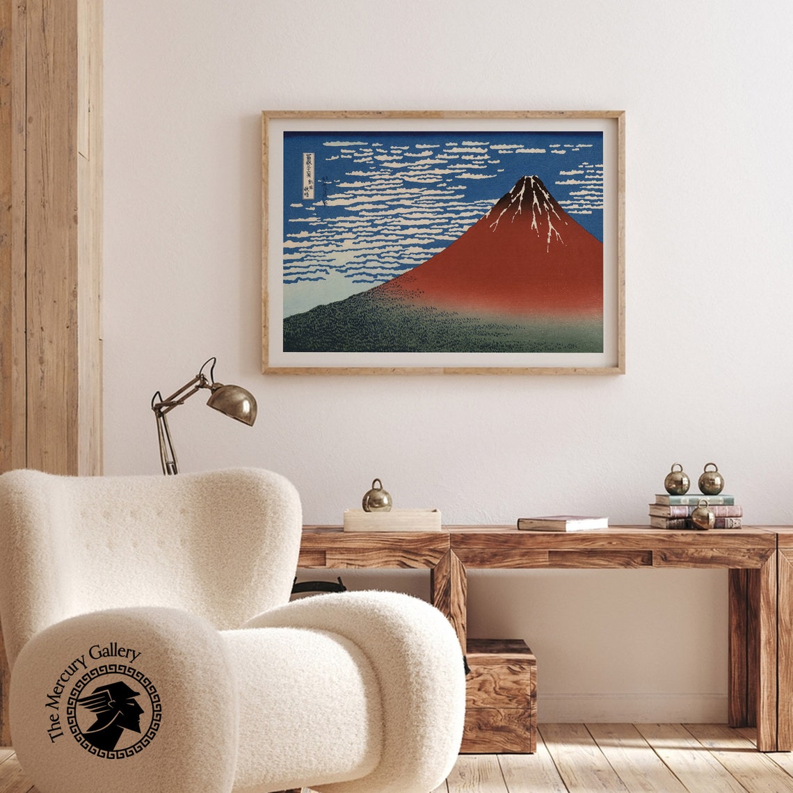 Hokusai Red Fuji Fine Wind Clear Morning Iconic Ukiyo E Art Poster - Image 3